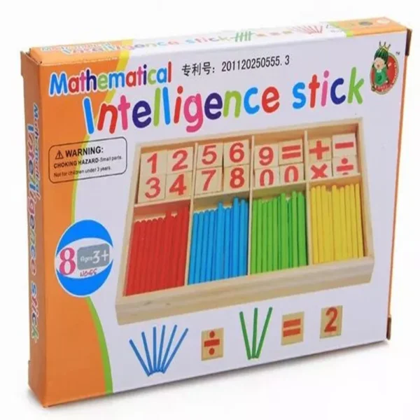 Coffret en bois Montessori – Bâtonnets de calcul et chiffres – Image 2