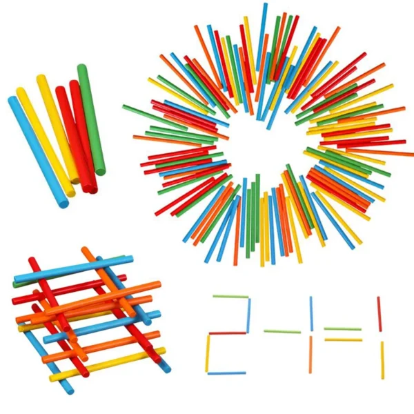 Coffret en bois Montessori – Bâtonnets de calcul et chiffres – Image 4