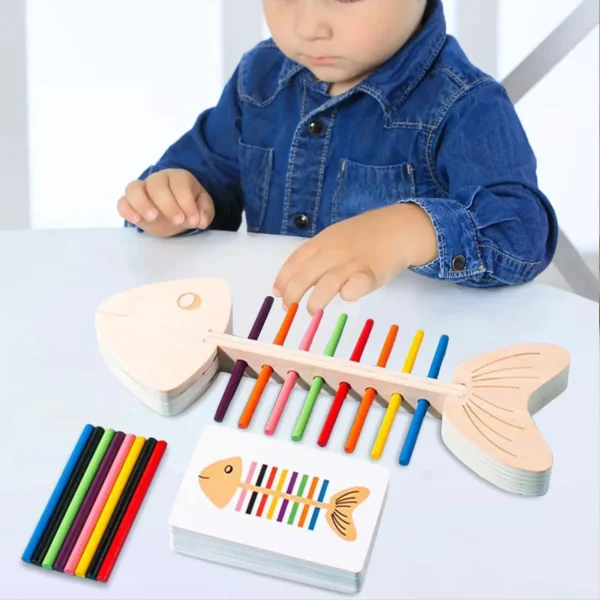 Jeu Montessori de Tri des Couleurs – Coordination Œil-Main pour Enfants 3+ – Image 2