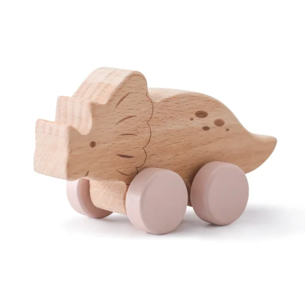 Voiture Dinosaure en Bois – Image 3