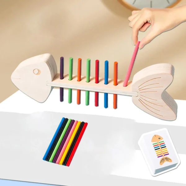 Jeu Montessori de Tri des Couleurs – Coordination Œil-Main pour Enfants 3+ – Image 4
